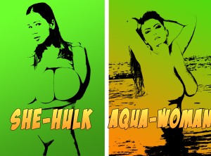 She-Hulk vs Aqua-woman